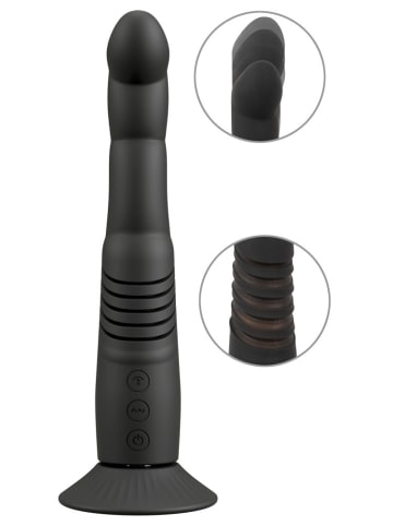 Couples Choice Stoßvibrator G and P-Spot Thrusting Vibrator in schwarz