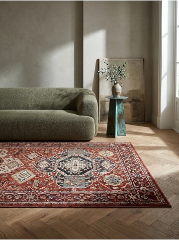 KADIMA DESIGN Teppich Kurzflor Strapazierfähig GLAZERT Berber Wohnzimmer in Rot