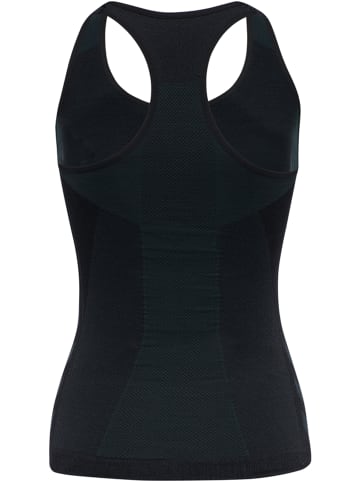 Hummel Hummel Top Hmlclea Yoga Damen Atmungsaktiv Feuchtigkeitsabsorbierenden Nahtlosen in BLACK MELANGE