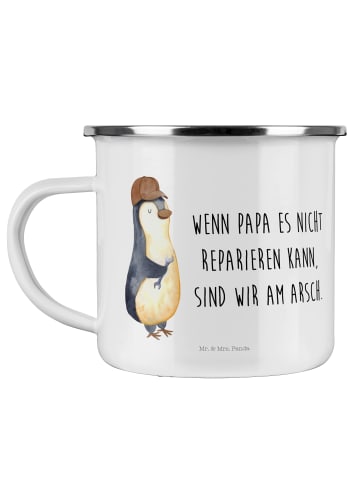 Mr. & Mrs. Panda Kaffeepott Wenn Papa es nicht reparieren kann, ... in Weiß