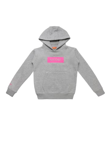 smiler. Kapuzensweatshirt Happy. in GRAU