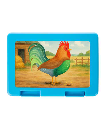 Mr. & Mrs. Panda Brotdose Hahn Korn Design ohne Spruch in Weiß