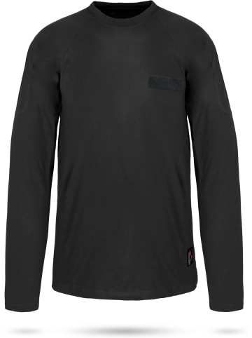 Normani Outdoor Sports Herren Langarmshirt Major in Schwarz