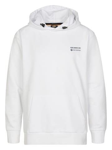 Petrol Industries Gestrickter Hoodie mit Print Chapala in Weiß