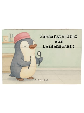 Mr. & Mrs. Panda Box Zahnarzthelfer Leidenschaft Design mit Spruch in Weiß