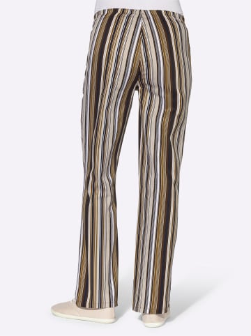 WITT WEIDEN Schlupfhose in dunkelbraun-gestreift