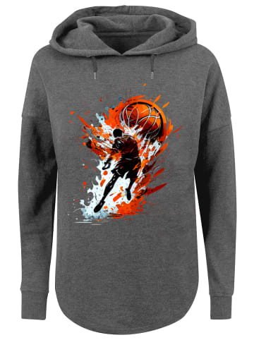 F4NT4STIC Oversized Hoodie Basketball Splash Sport Oversize Hoodie in charcoal