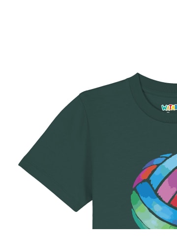 wat? Apparel T-Shirt Volleyball in Dunkelgrün