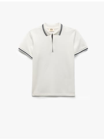KOTON TSHIRT SS POLO in Ecru