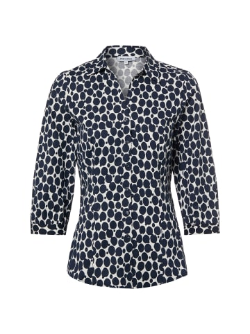 More & More Bluse in marine weiß