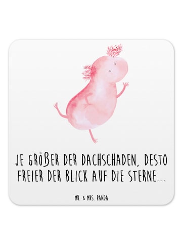 Mr. & Mrs. Panda Untersetzer Set Axolotl Tanzen mit Spruch in Weiß