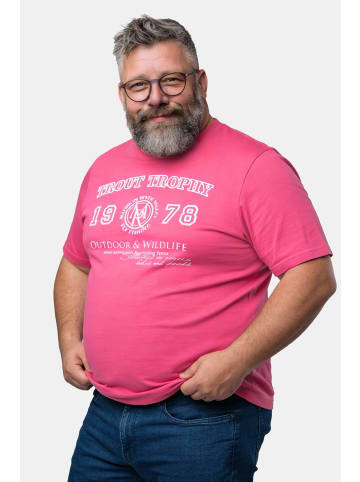 Men Plus Kurzarm T-Shirt in flamingo