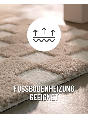Wecon Home Badteppich Bobbi in beige