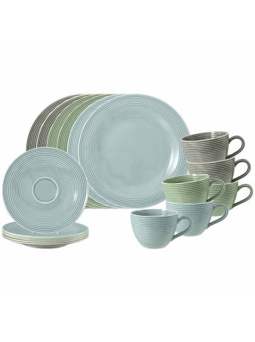 Seltmann Weiden 18er Set Kaffeeservice Beat Color Glaze in bunt