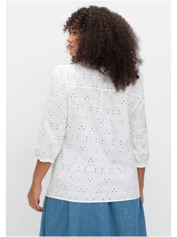 sheego Bluse in weiß