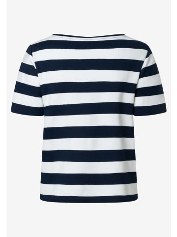 More & More T-Shirt in marine weiß
