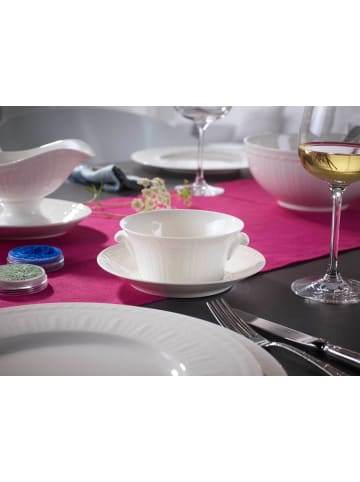 Villeroy & Boch Suppentasse mit Untertasse Cellini 400 ml in weiß