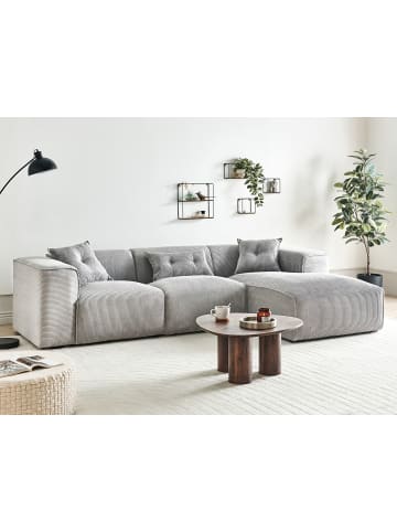 Beliani 3-Sitzer Sofa DOLVA in Grau/Schwarz - (W) 294 x (H) 72 x (L) 170 cm