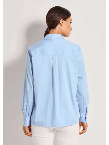 MADELEINE Modische Bluse mit verdeckter Knopfleiste in bleu