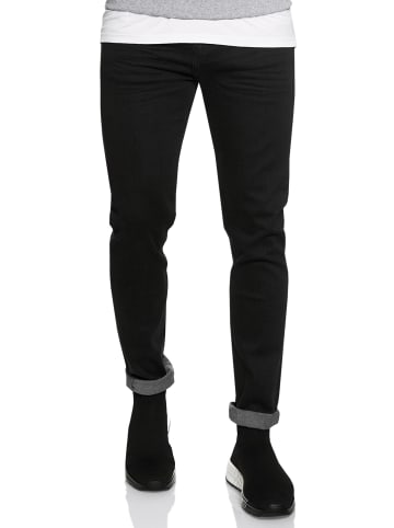 Rusty Neal Jeans Hose "MELVIN" Slim Fit Cotton-Stretch in Black - 0