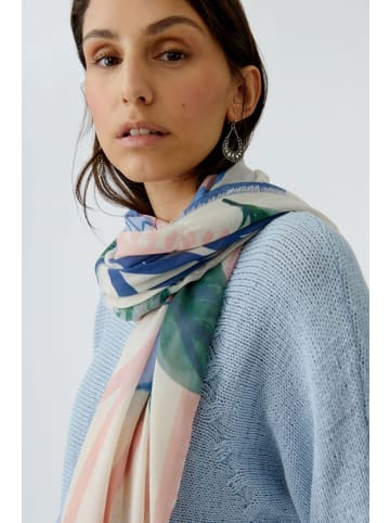 Oui Schal in white blue