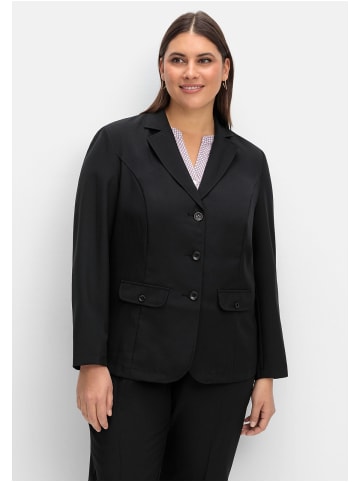 sheego Blazer in schwarz