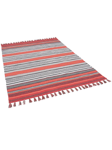 Pergamon Kelim Baumwolle Natur Teppich Grace in Rost