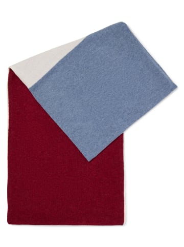 Marie Lund Schal in bordeaux blau - 0001
