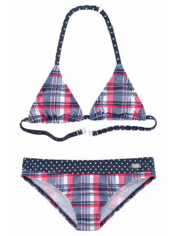 Venice Beach Triangel-Bikini in marine-kariert