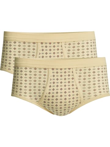 Con-ta Baumwolle, Feinripp Slip 2er-Pack in sand