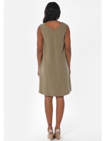 Organication Midikleid "WOR13381" in Oliv