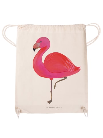 Mr. & Mrs. Panda gym tasche Flamingo Classic ohne Spruch in Creme