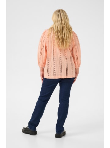 KAFFE curve Bluse langarm KCrandi Regular fit in Peach Nectar