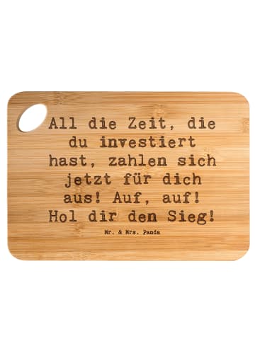 Mr. & Mrs. Panda Brotzeitbrett Spruch Sportliche Wettkämpfe Erfo... in Braun