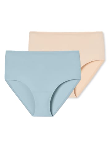 Schiesser Maxislip Invisible Soft in bluebird, sand