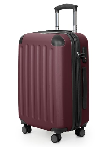 Hauptstadtkoffer Spree - Koffer Flugzeug Trolley Handgepäck Hartschale TSA 42L in Dunkelrot
