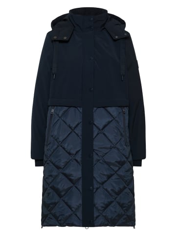 Cecil Mantel mit Strukturmix in Blau