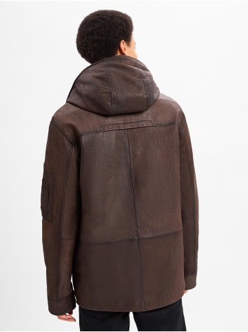 Nils Sundström Lederjacke Florida in schoko