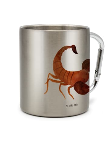 Mr. & Mrs. Panda Thermobecher Sternzeichen Skorpion ohne Spruch in Silber