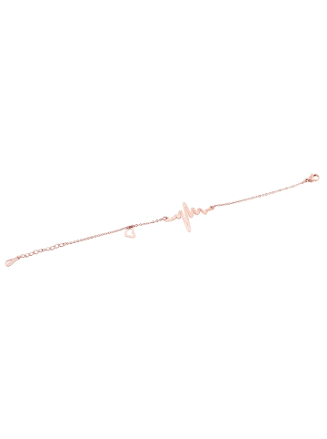 Adeliás Damen Armband – Herz aus Edelstahl 17 cm in gold