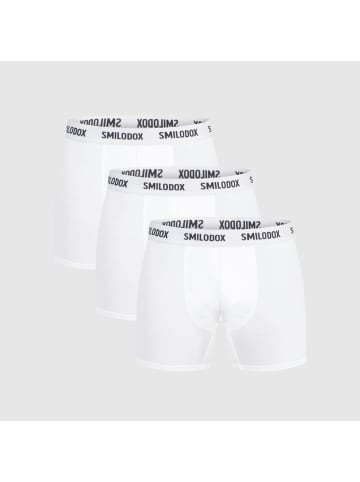 SMILODOX Modal Boxershorts 3er Pack in Weiß