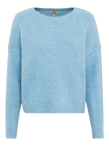 Camel Active Strickpullover im leichten Oversize Fit in Blau