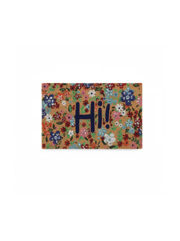 relaxdays Fußmatte "Hi!" in Bunt - (B)60 x (T)40 cm