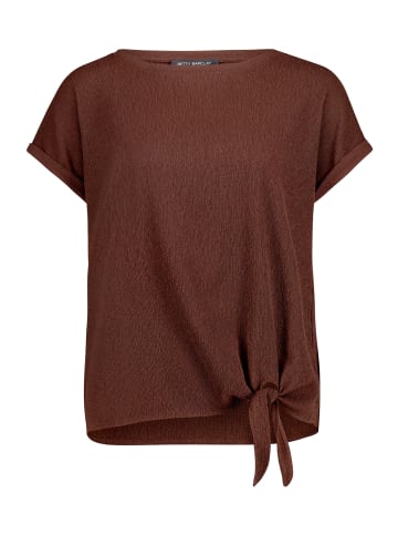 Betty Barclay Halbarm-Shirt mit Schleifenknoten in Light Maroon