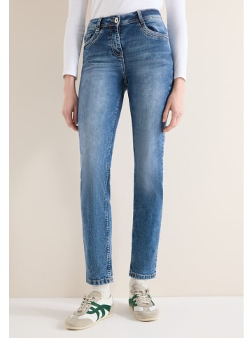 Cecil Straight Leg Jeans in Blau