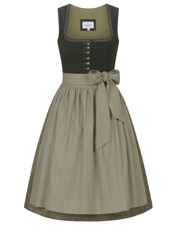 Nübler Midi Dirndl Feli in Dunkelgrün