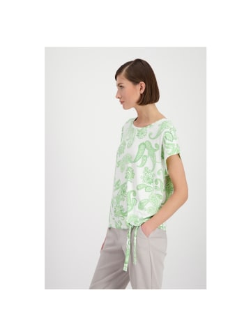 monari T-Shirt in pastell green gemustert