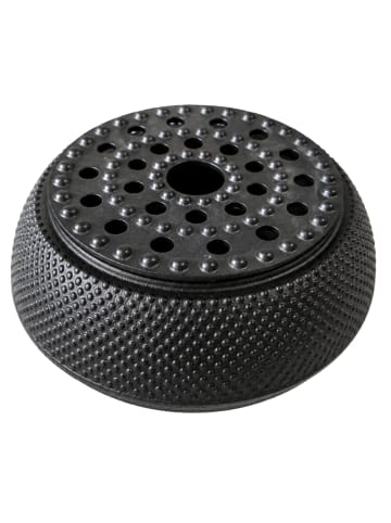 AROMELIO Gusseiserner Teewärmer HOSHI in Schwarz, (B) 15 x (H) 8 x (L) 15 cm