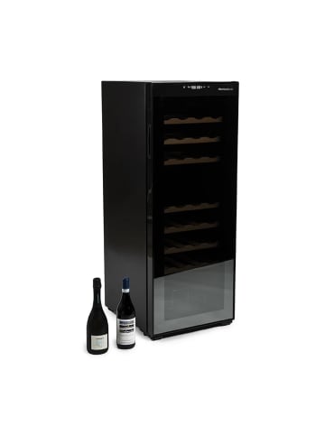 Melchioni Family Vermentino Dual 36C Kompressor-Weinkühlschrank für 36 Flaschen in schwarz