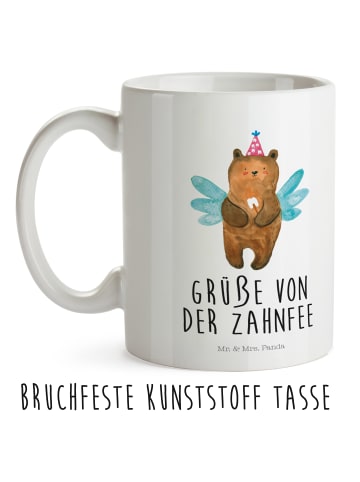 Mr. & Mrs. Panda Haferl Bär Zahnfee mit Spruch in Weiß